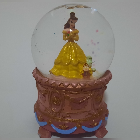 Disney's Belle Beauty & The Beast  Mini Snow globe. 3 inchs tall - Picture 2 of 5